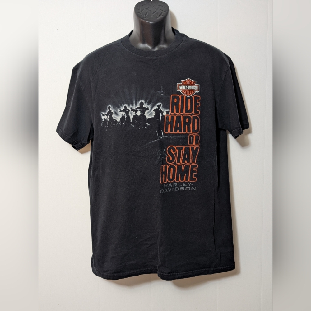 Men's Harley Davidson T-Shirt Black Size Large Charleston SC Low Country 2005